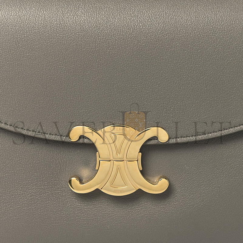 CELINE MEDIUM NINO BAG IN SUPPLE GRAINED CALFSKIN 117523FXK-10BL (25*17.5*10cm)